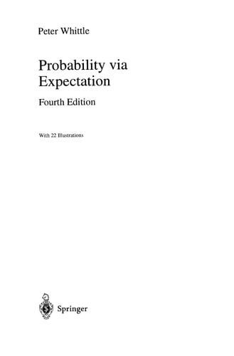 Probability via Expectation (4th Edition)