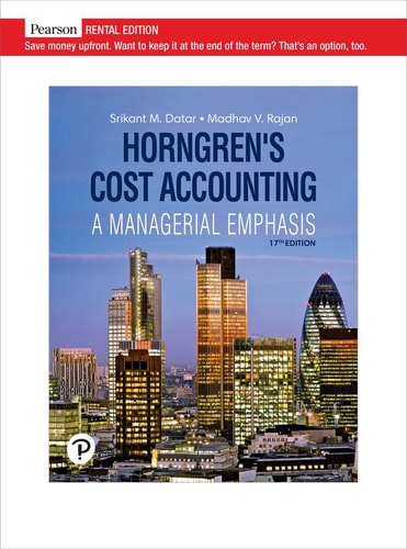 Horngren's Cost Accounting (17th Edition)