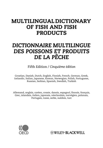 Multilingual Dictionary of Fish and Fish Products (5th Edition)