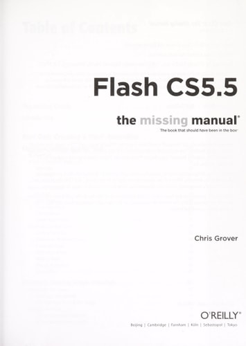 Flash CS5.5: The Missing Manual (6th Edition)