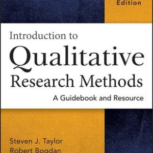 Introduction to Qualitative Research Methods: A Guidebook and Resource (4th Edition)