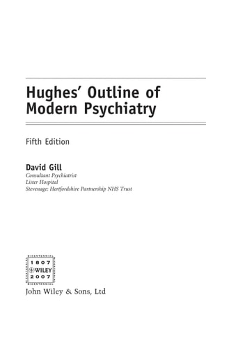 Hughes' Outline of Modern Psychiatry (5th Edition)