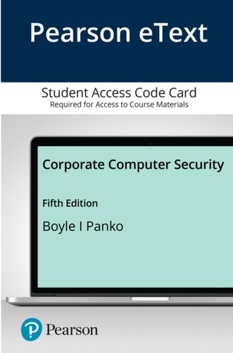 Pearson Etext for Corporate Computer Security - Access Card (5th Edition)