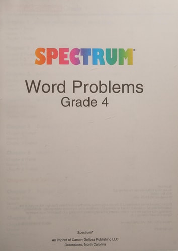 Word Problems, Grade 4