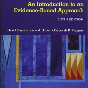 Program Evaluation ; An Introduction To An Evidence based Approach (6th Edition)